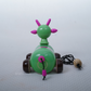 Handcrafted wooden cow pull along toy (Channapatna / Non-toxic / Gifts)