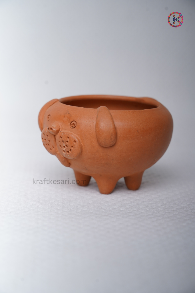 Terracotta Dog Themed Pot (Planter)  | Eco-Friendly
