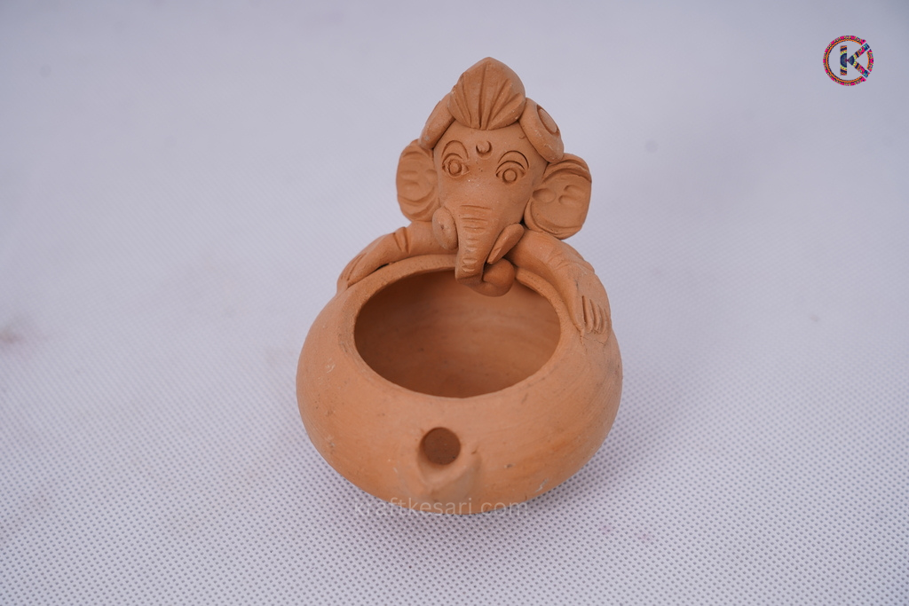 Ganesha Diya (Earthen/ Clay)