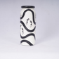 Wooden Flower Vase Handpainted Black & White Handpainted ( Decorative/ Navaratri )