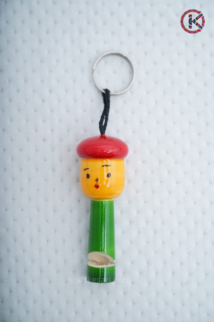 Handcrafted Wooden men whistle Key Chain