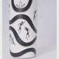 Wooden Flower Vase Handpainted Black & White Handpainted ( Decorative/ Navaratri )