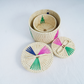 Hand woven Multipurpose Palm leaf storage boxes